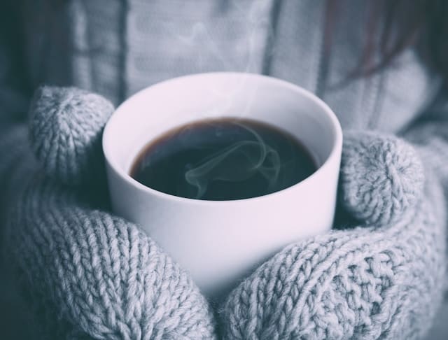 防寒 冬 コーヒー 手袋